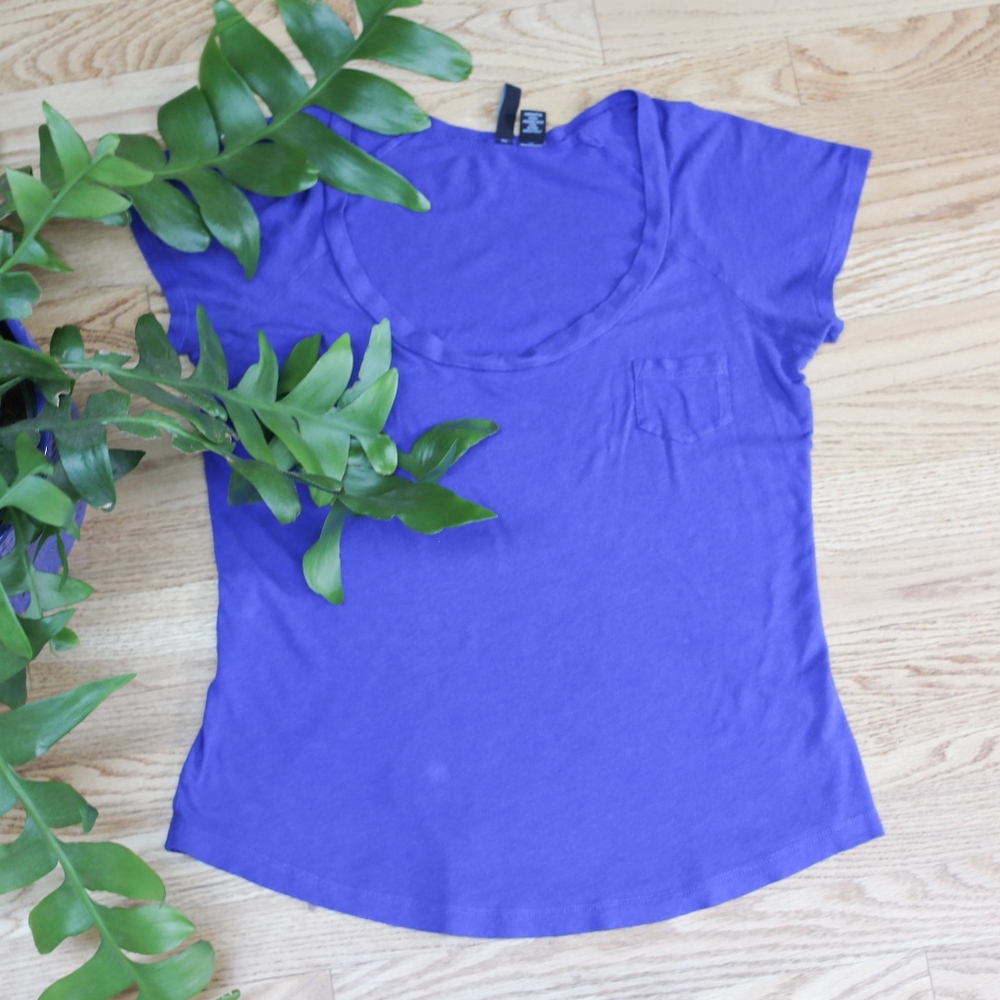 Anthropologie Cynthia Rowley Blue Top